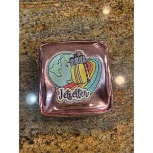 Stoney Clover Lane OG Pink Chrome Mini Pouch with Jetsetter‎ Patch